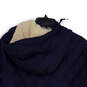 Womens Blue Long Sleeve Hooded Full-Zip Quilted Jacket Size Large image number 4