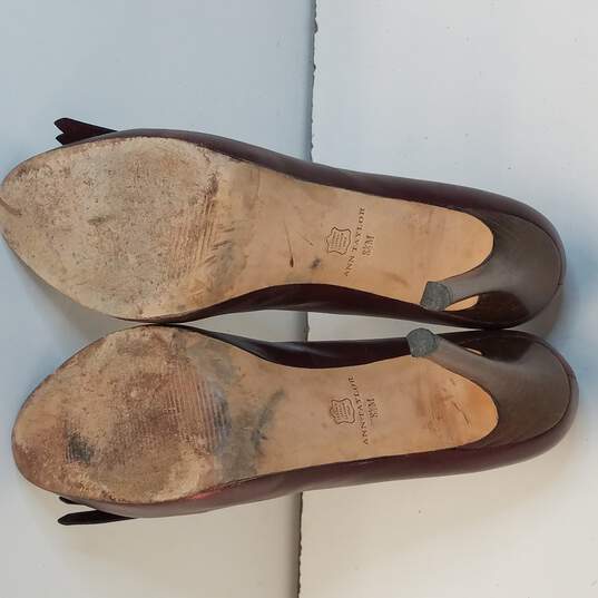 Ann Taylor Burgundy Heels Size 8.5 image number 5