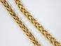 14K Yellow Gold Braided Chain Bracelet 3.3g image number 3