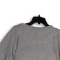 Womens Gray Heather Long Sleeve Cropped Pullover Sweatshirt Size 18/20 image number 4