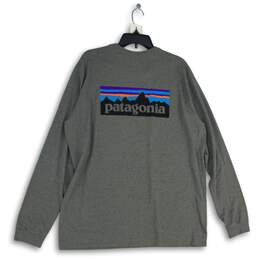 Patagonia Mens Gray Graphic Print Crew Neck Long Sleeve Pullover T-Shirt Size XL alternative image