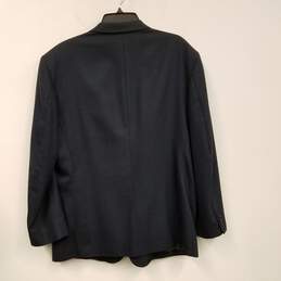 Mens Black Long Sleeve Notch Lapel Single Breasted Blazer Jacket Size 46 alternative image