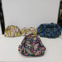 4PC Vera Bradley Assorted Backpack / Shoulder Handbags & Duffle Bundle
