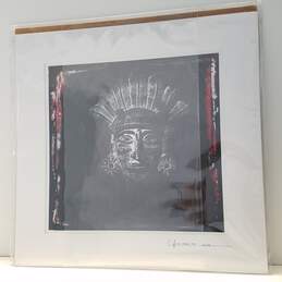 Matted Print ' Head Cast ' by Artist Lee Moses with COA