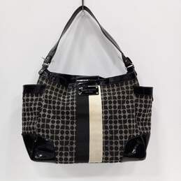 Kate Spade Classic Noel Black/White Footed Purse Tote Bag