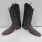 Men's Brown Cowboy Boots Size 9.5 image number 2