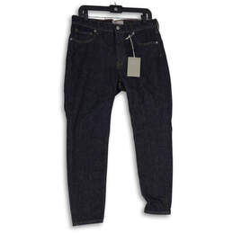 NWT Womens Blue Denim Dark Wash 5-Pocket Design Skinny Jeans Size 31R