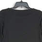 Womens Black Long Sleeve Round Neck Pullover Tunic Blouse Top Size PS/PP image number 4