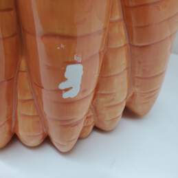 VTG. Fitz & Floyd Classics Large Ceramic Carrot Canister W/Lettuce Eggplant Lid alternative image