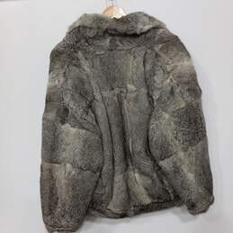 Elam Women's Brown/Gray Rabbit Fur Coat RN53823 Size M alternative image