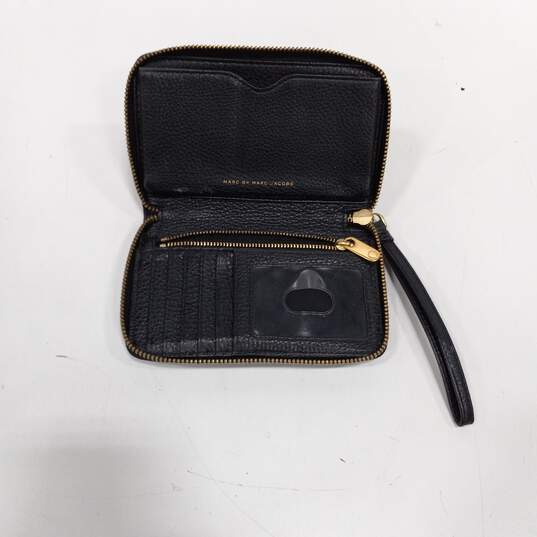 Marc Jacobs Black Leather Wristlet Wallet image number 3