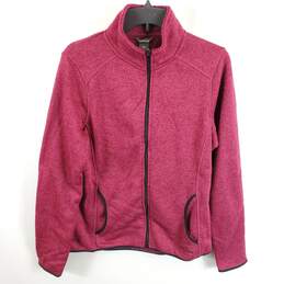 Eddie Bauer Women Pink Fleece Sweater L NWT