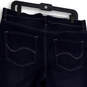 NWT Womens Blue Denim Dark Wash Soft Slimming Stretch Capri Jeans Size 16 image number 4