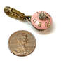Designer Juicy Couture Gold-Tone Clear Rhinestone Pink Cupcake Charm image number 4