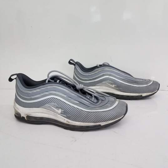 Nike Air Max 97 Ultra ‘17 Wolf Grey White Running Shoes Size 7 image number 2