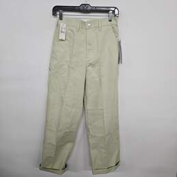 Green Bootcut Carpenter Jeans