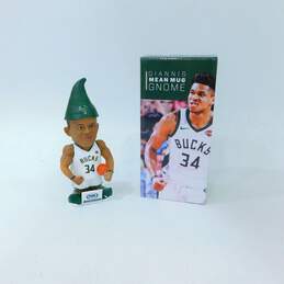 Milwaukee Bucks Giannis Antetokounmpo Mean Mug Gnome Bobblehead Figure IOB