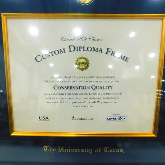 University of Texas Church Hill Classics Custom Diploma Frame image number 2