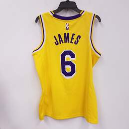 Nike Dri-Fit Men's L.A. Lakers James #6 Gold Jersey Sz. M alternative image