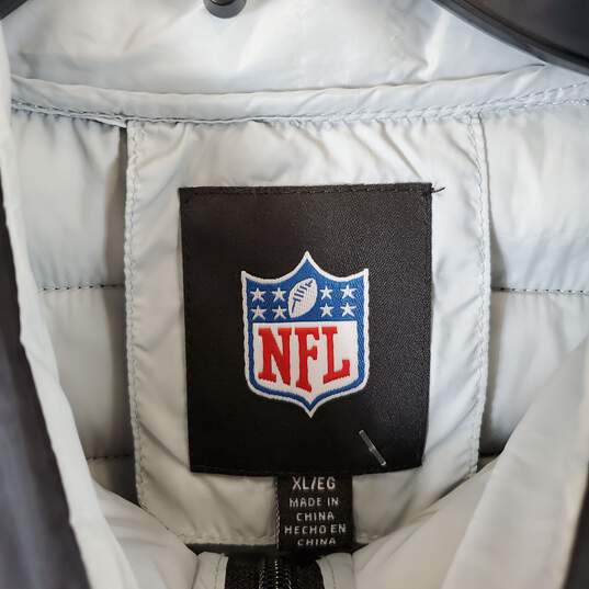 NFL Men's Black Puffer Vest SZ XL image number 5