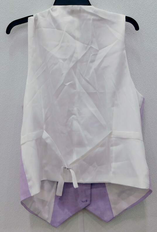 BeSpoke Tazzio/ Men's Lilac 2 Piece Suit Pants 34R and Vest 40R image number 3