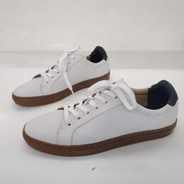 Banana Republic Men's Niklas White Leather Ortholite Sneakers Size 10
