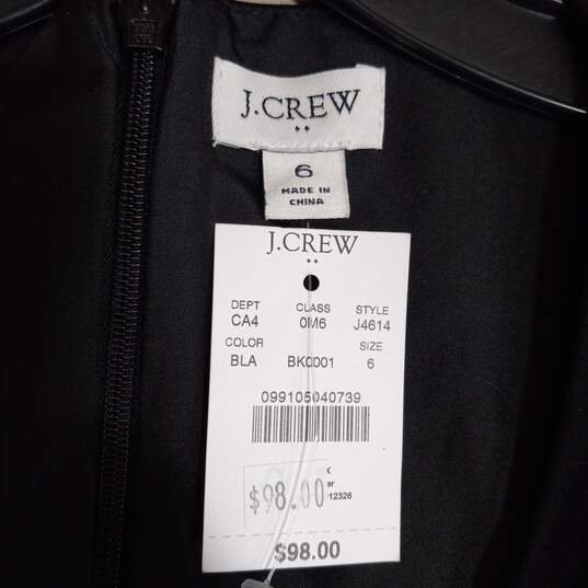 J. Crew Black Sleeveless Dress Size 6 NWT image number 4
