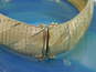 14k Yellow Gold Textured Omega Chain Bracelet 33g image number 6