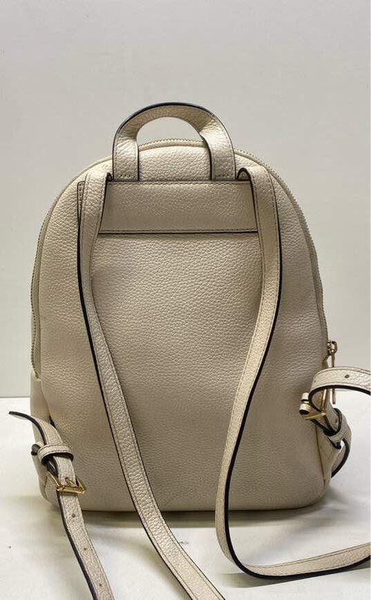 Michael Kors Pebble Leather Erin Small Backpack Vanilla image number 2
