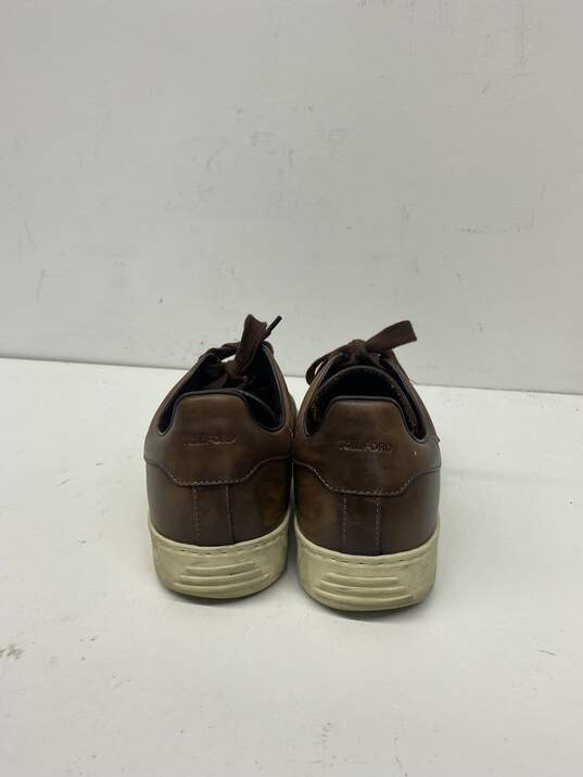 Tom Ford Brown Sneaker Casual Shoe Men 7 image number 3