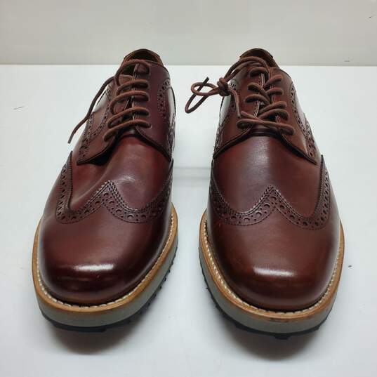 Josef Seibel Yannik Brown Mens Leather Brogue Shoes Size 42 image number 2