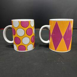 2pc Set of Starbuck Geometric Print Coffee Mugs alternative image