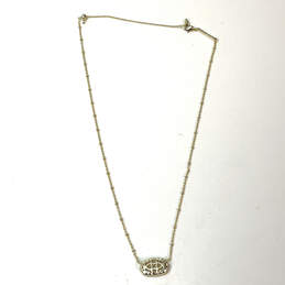 Designer Kendra Scott Gold-Tone Link Chain Druzy Stone Pendant Necklace alternative image