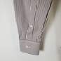 Michael Kors Men's Brown Striped Long Sleeve SZ 16 1/2 34-35 NWT image number 4
