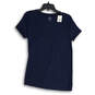 NWT Womens Navy Blue Short Sleeve V-Neck Pullover T-Shirt Size Medium image number 1