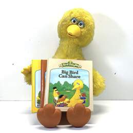 Sesame Street Vintage Talking Big Bird With Books