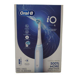 Oral-B NIB iO Series 4 Rechargeable Toothbrush Icy Blue