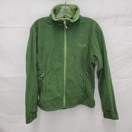 Women's Mountain Hard Wear Full Zip Green Fleece Sweatshirt Size M