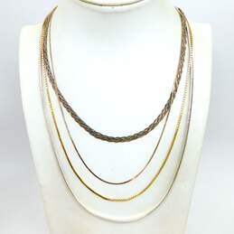 Artisan 925 & Vermeil Box Omega & Braided & Serpentine Chain Necklaces Variety 34.4g