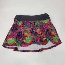 Lululemon Athletica Mid-Rise Floral Tennis Skirt Size SM