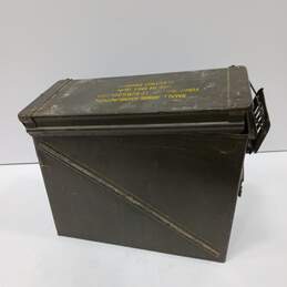 Vintage Green Military Ammunition Crate alternative image