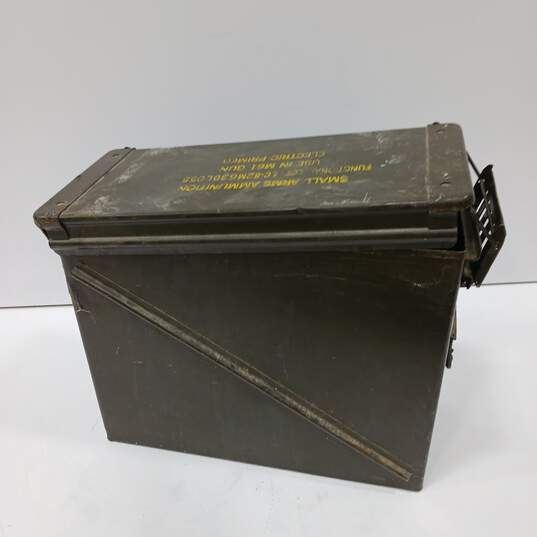 Vintage Green Military Ammunition Crate image number 2