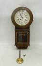 Vintage Heyden Trapani Regulator Wall Clock With Key image number 1