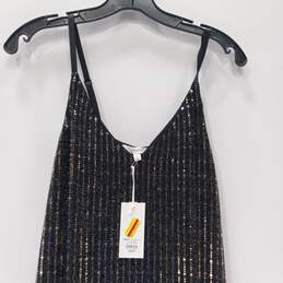 Candie's Women's Geometric Sequin Party Slip Dress Size M NWT alternative image