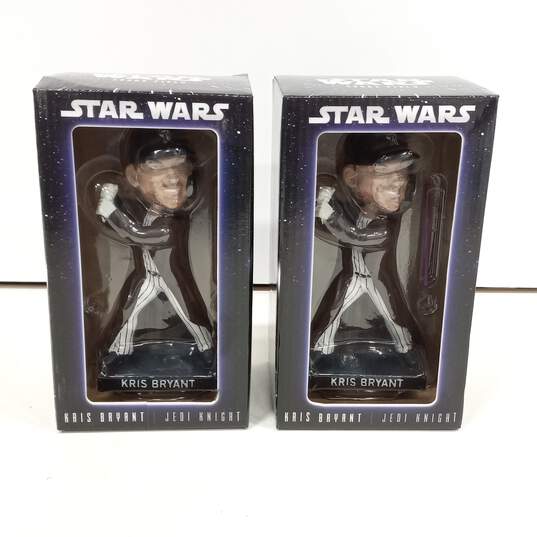 Star Wars Kris Bryant Jedi Knight Bobbleheads 2pc Bundle image number 1