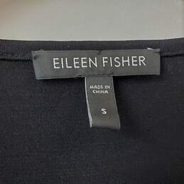 Eileen Fisher Black Silk Pullover LS Shirt Women's SM alternative image