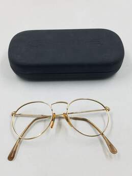 Vintage Gold Round Eyeglasses