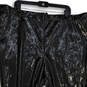 Womens Black Leather Flat Front Skinny Leg Pull-On Ankle Pants Size 26 image number 3