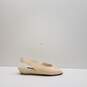 Andrea Pfister Italy Beige Leather Slingback Sandal Shoes Size 8 M image number 1