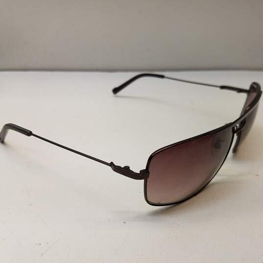 Lacoste Brown Square Aviator Gradient Sunglasses image number 4